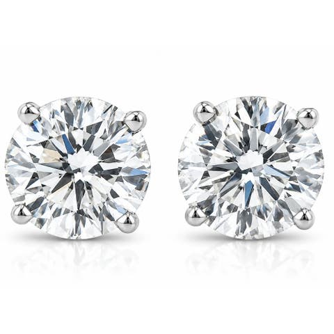 1 1/2 Ct Diamond Screw Back Studs 14k Gold Lab Grown Eco Friendly