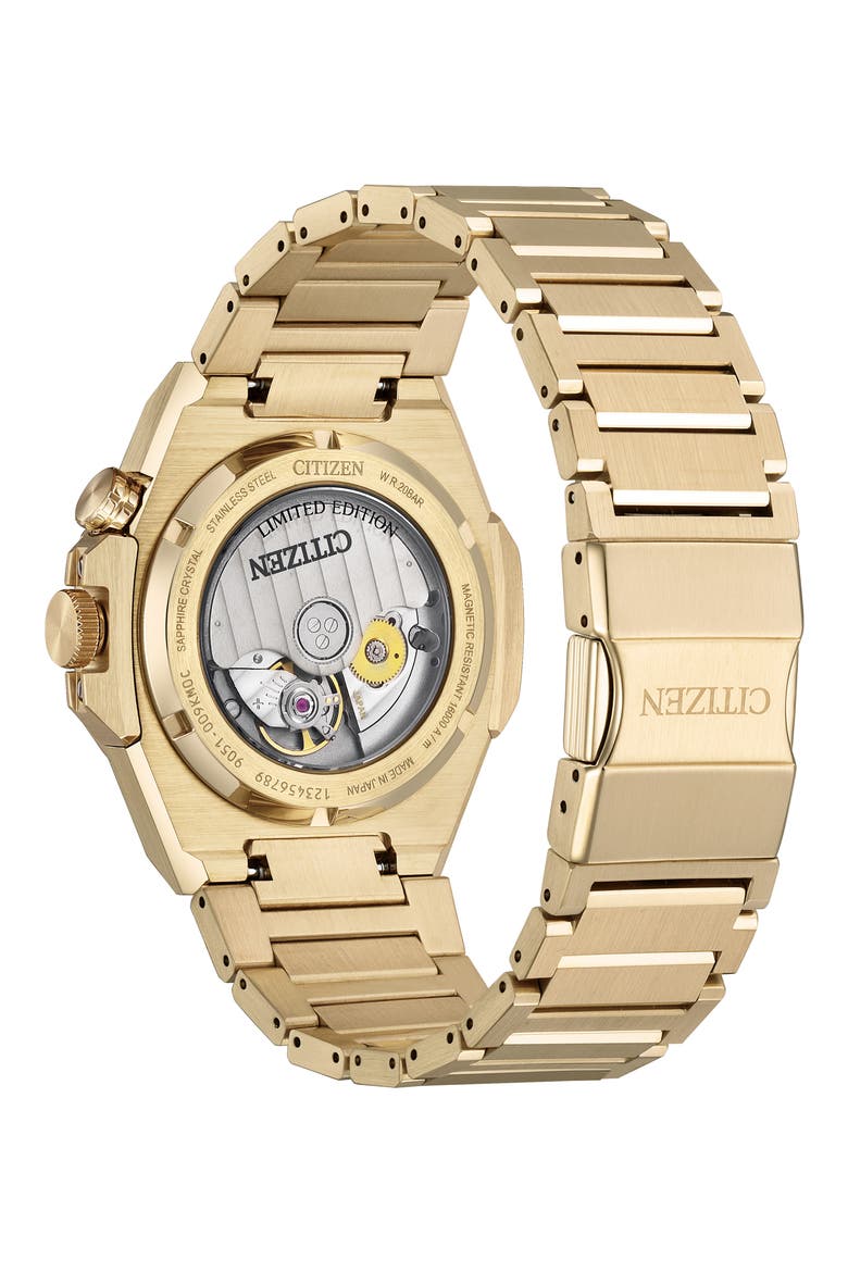 Series8 890 City Lights Automatic Goldtone Bracelet Watch, 42.6mm, Alternate, color, GOLD-TONE