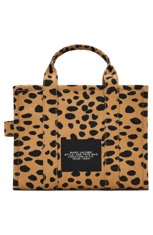 Marc Jacobs The Medium Cheetah Canvas Tote Bag In Black Multi