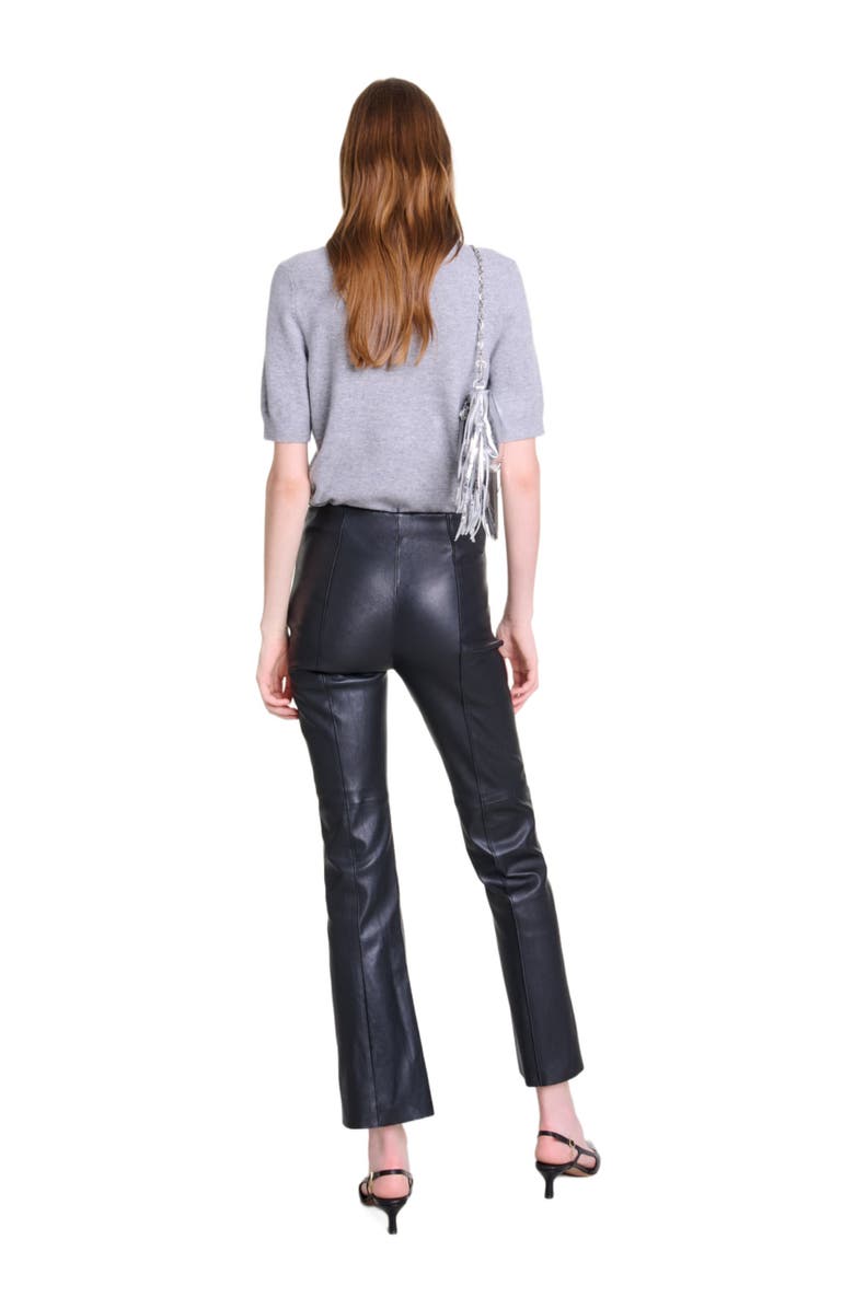 maje Leather trousers, Alternate, color, 