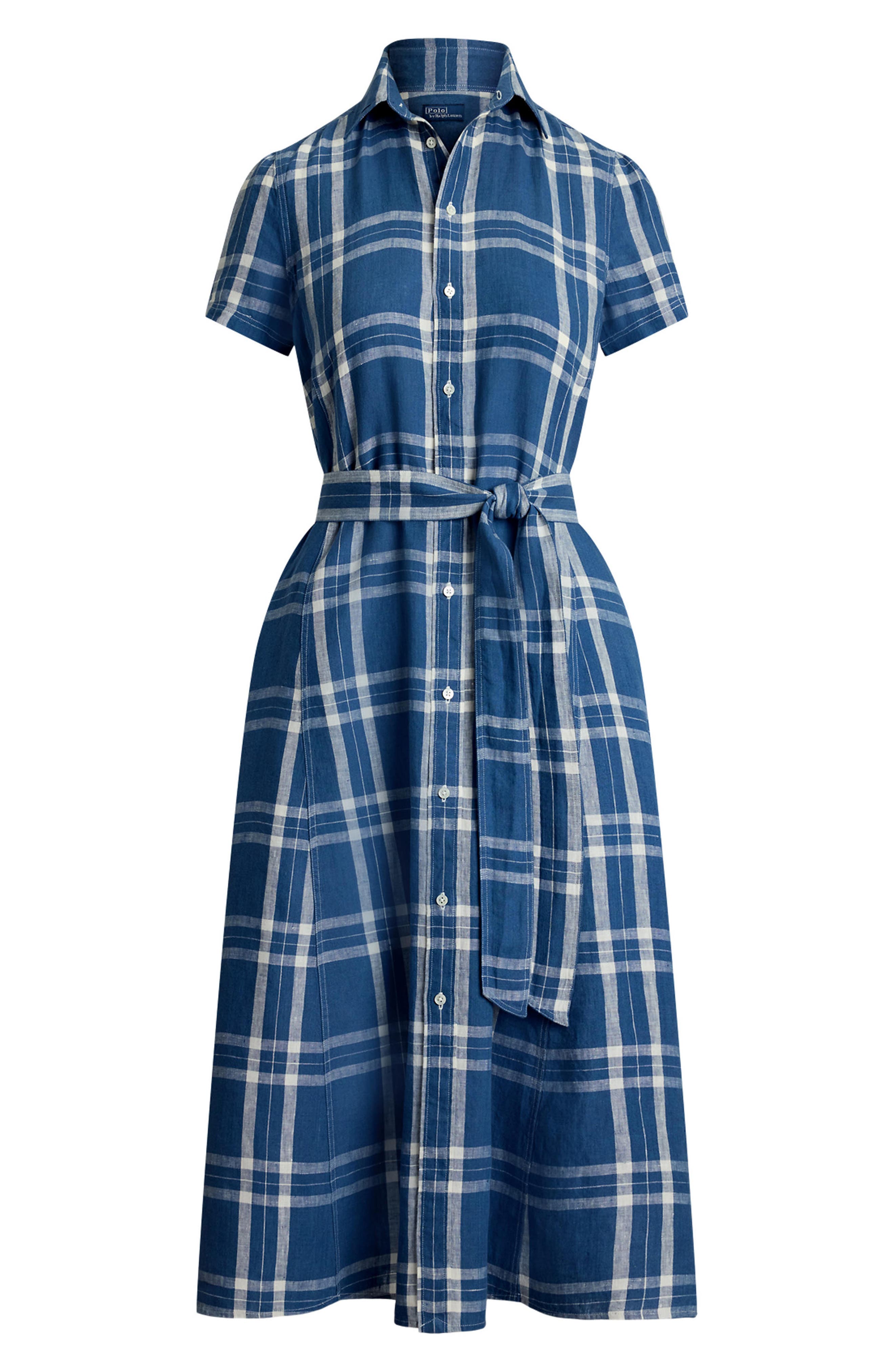 polo ralph lauren plaid shirt dress Belted plaid cotton-blend shirt dress in red - Polo Ralph Lauren