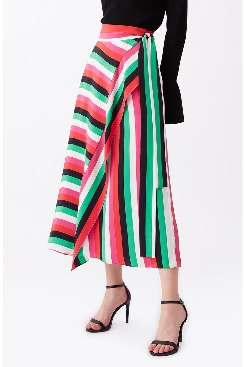 Carson Stripe Wrap Skirt, Alternate, color, CARSON STRIPE SMALL