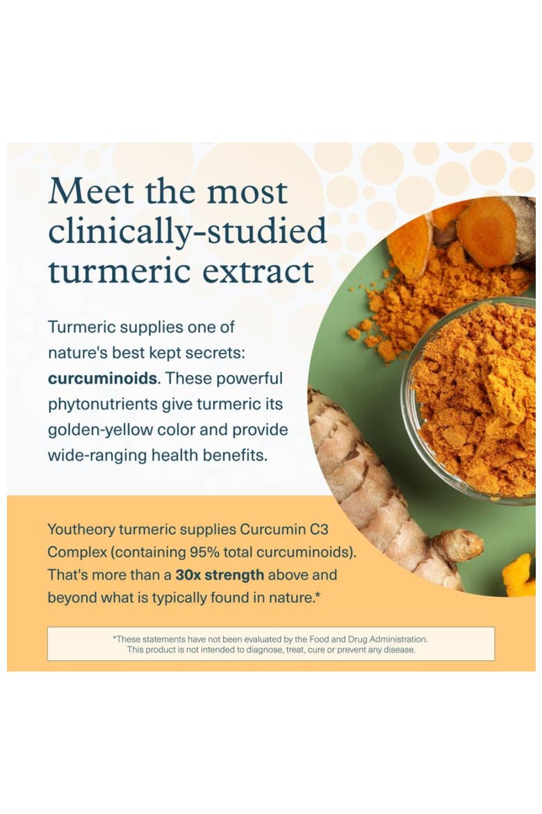 Turmeric Extra Strength 1000mg Muscle Joint Support Supplement 180 Veg Capsules, Alternate, color, None