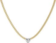 HauteCarat Trillion Cut Lab Grown Diamond Pendant Necklace