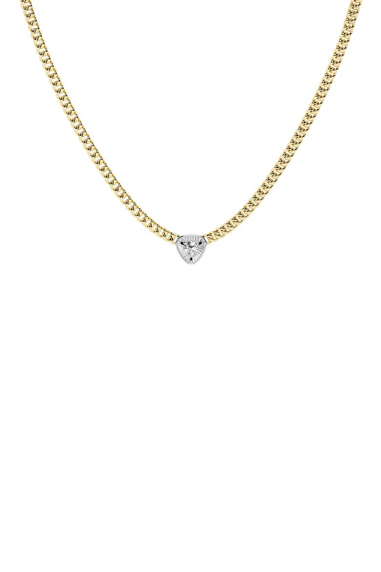 Trillion Cut Lab Grown Diamond Pendant Necklace video