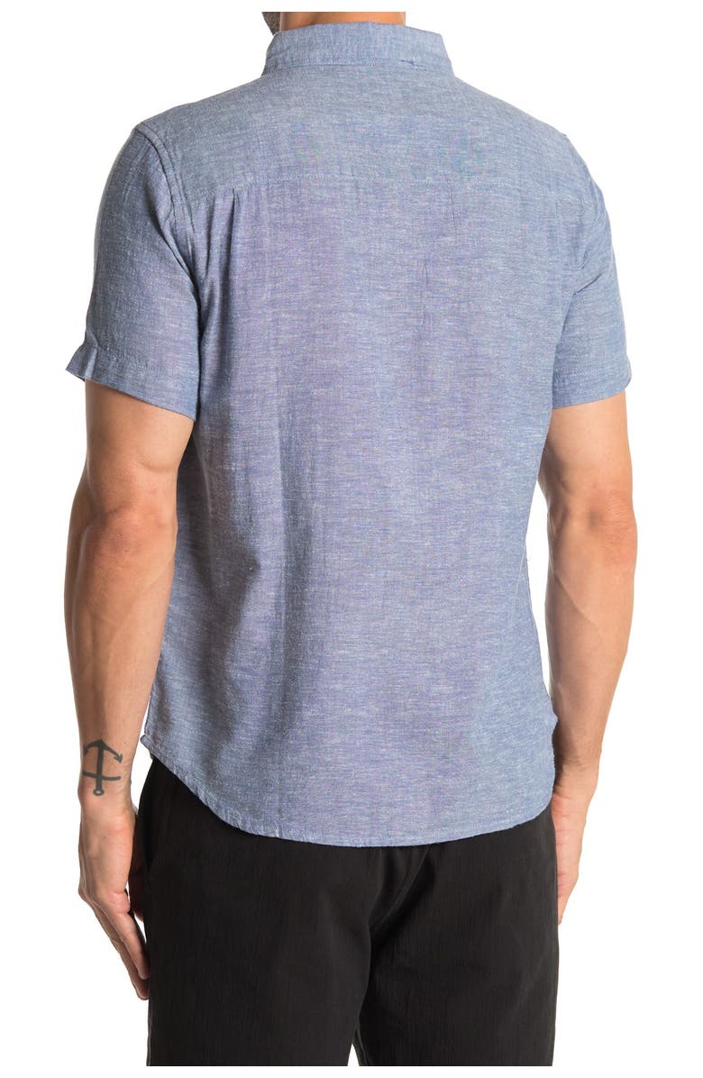 Bridge & Burn Jordan Heathered Short Sleeve Shirt, Main, color,