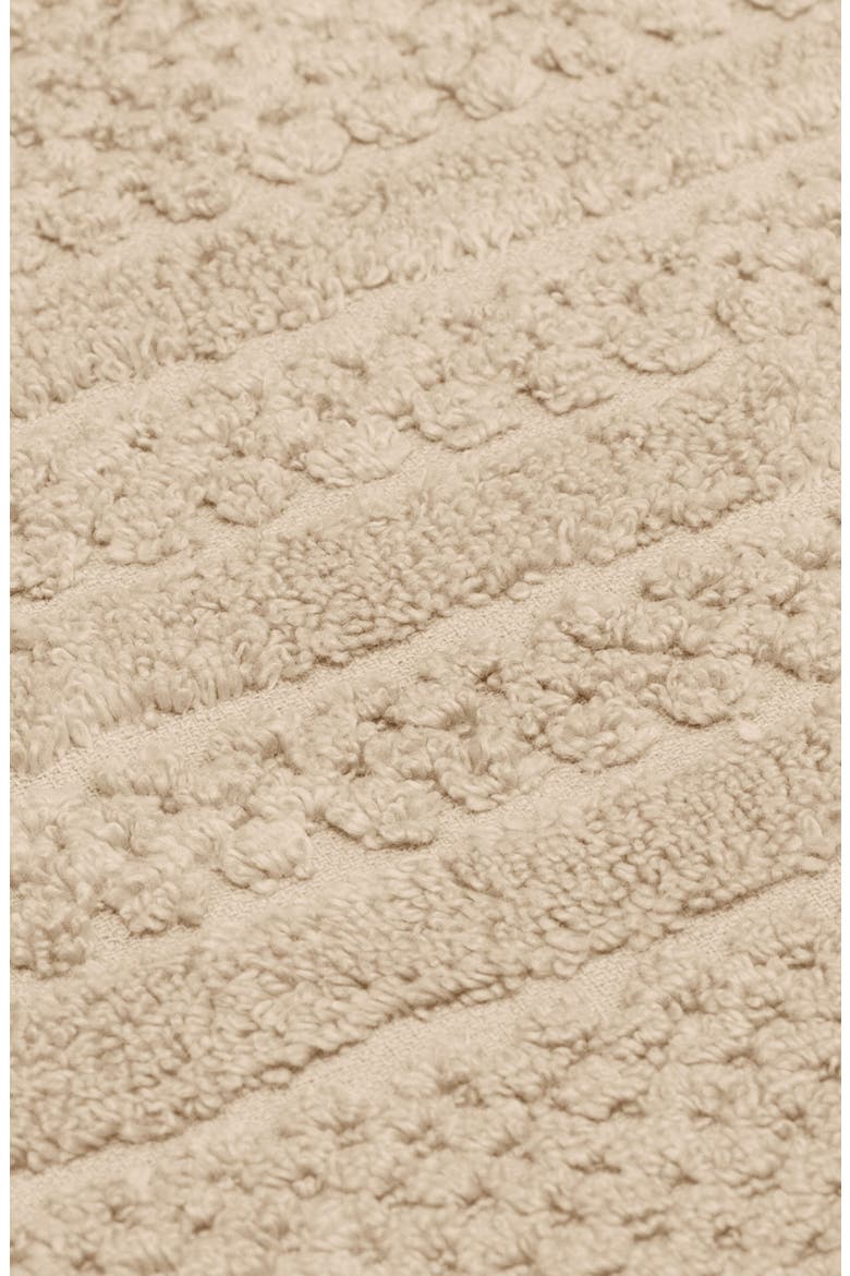 Cotton Checkered Texture 8-Piece Bath Towel Set, Alternate, color, SANDSTONE
