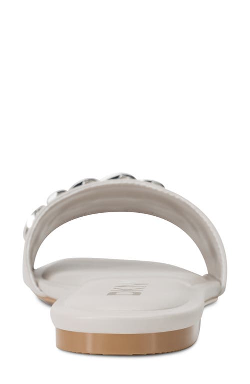 Dkny Dania Slide Sandal In Soft White