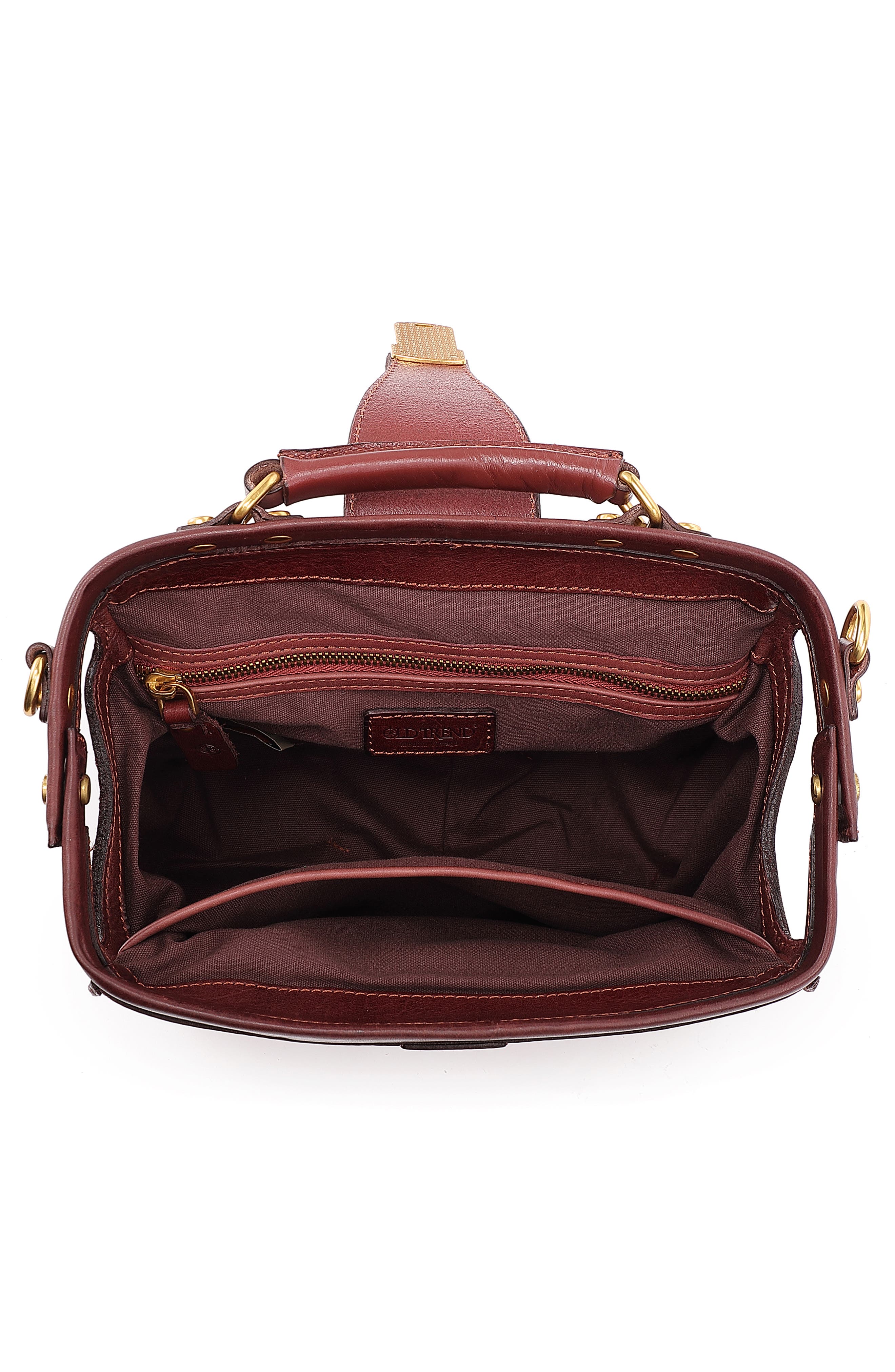 OLD TREND Doctor Transport Leather Satchel, Alternate, color, Brown