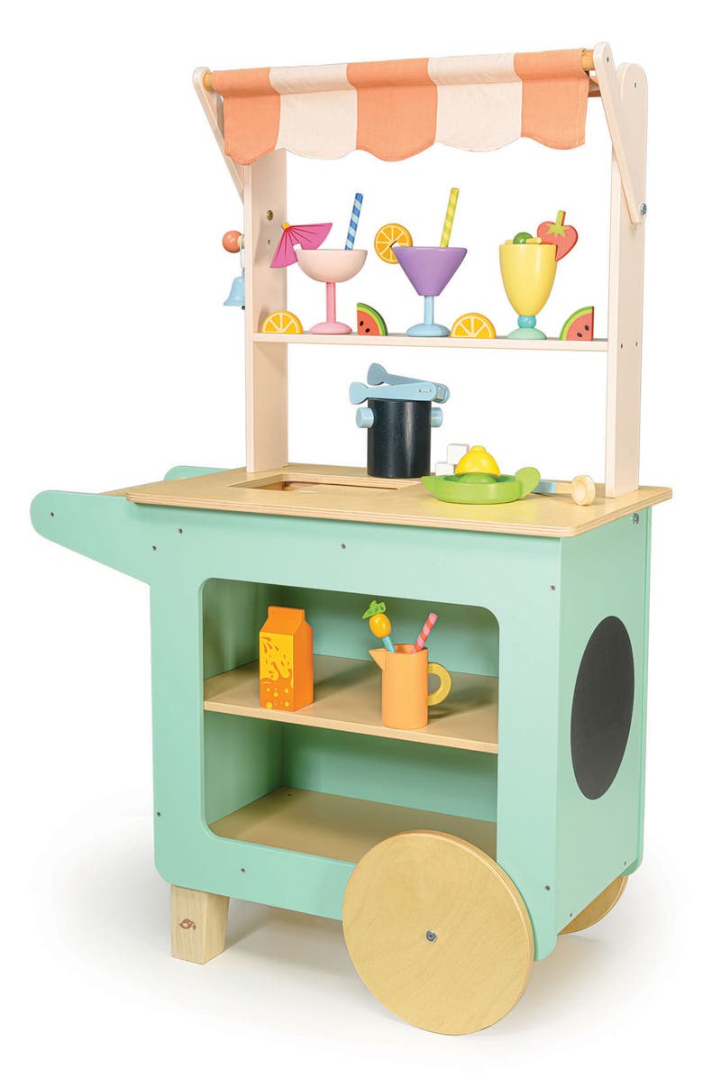 Tender Leaf Toys Drinks Trolley Play Set, Alternate, color, Green Multi