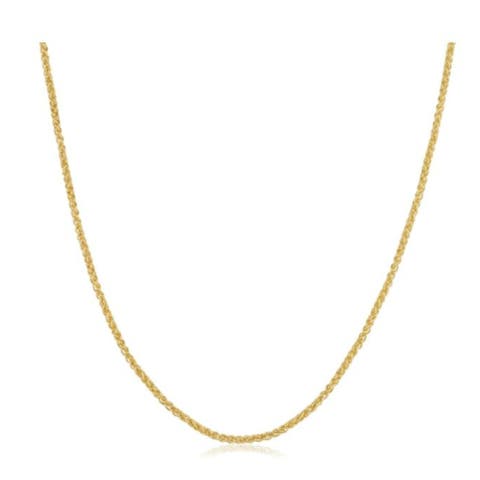 14k Gold Filled 1.5mm-round Wheat Chain Necklace