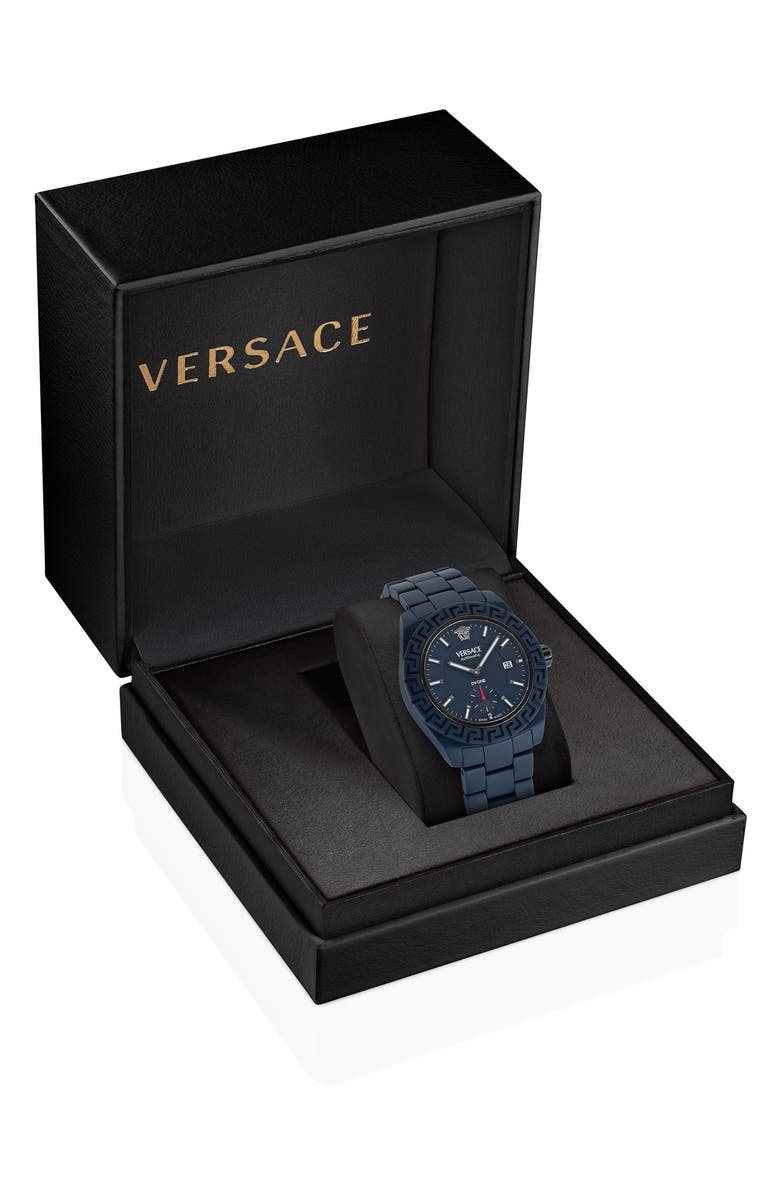 Versace DV One Ceramic Bracelet Chronograph Watch, 43mm, Alternate, color, 