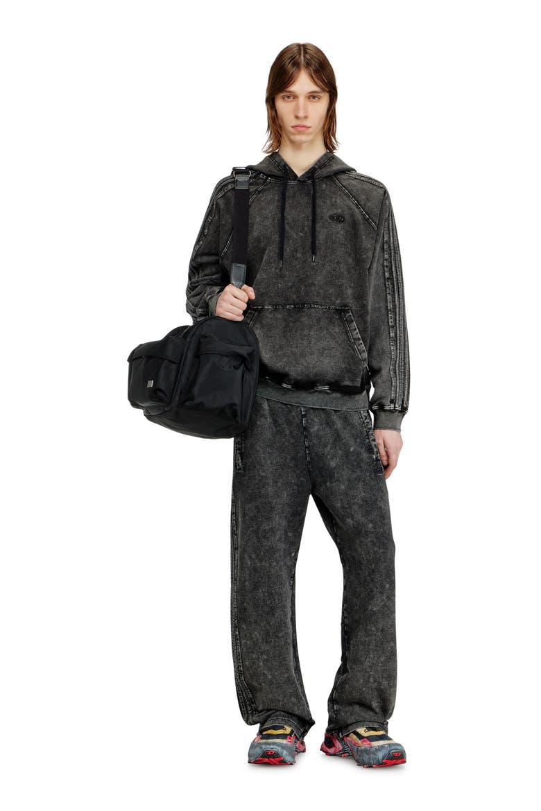 S-Altbox-Hood Cotton Fleece Hoodie, Alternate, color, BLACK/ DENIM