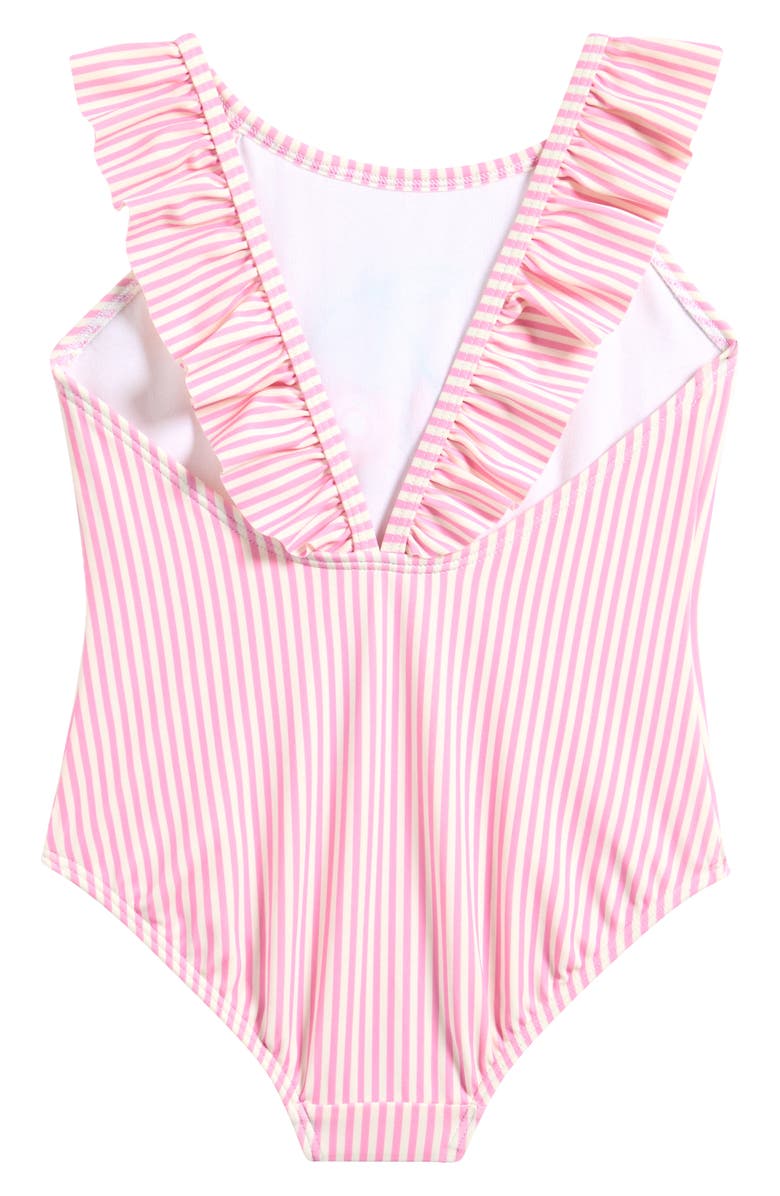 Mini Boden Kids' Frill Strap One-Piece Swimsuit, Alternate, color,