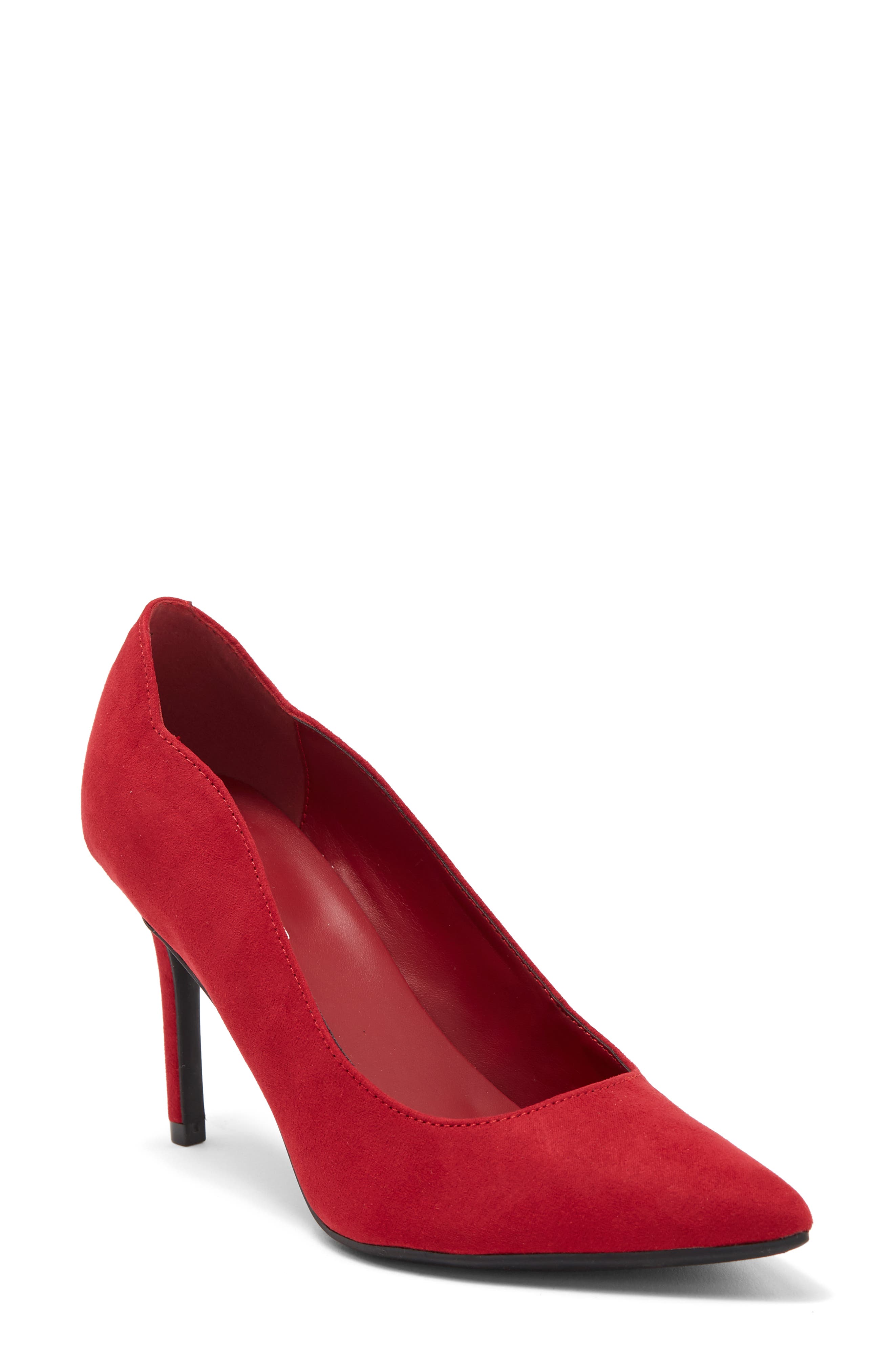Dilite Pump, Main, color, RED SUEDE