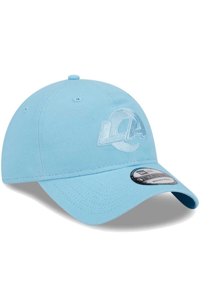 New Era Men's New Era  Light Blue Los Angeles Rams Core Classic 2.0 Brights 9TWENTY Adjustable Hat, Alternate, color, Light Blue