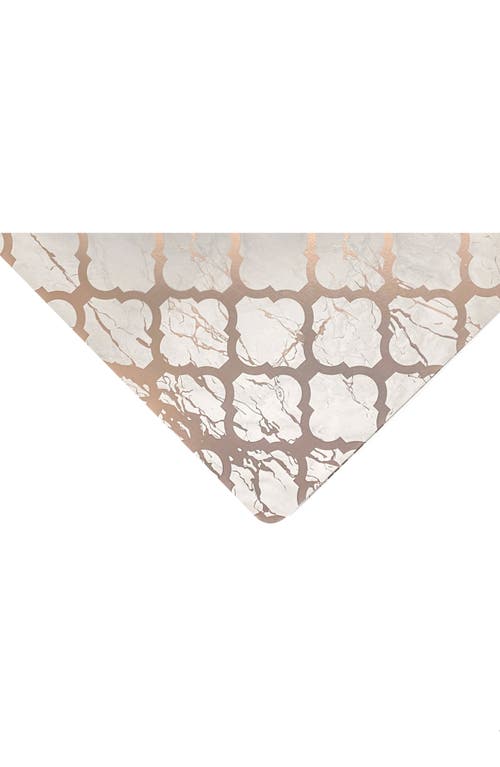 Dainty Home Marble Print Set Of 4 Placemats In Brown