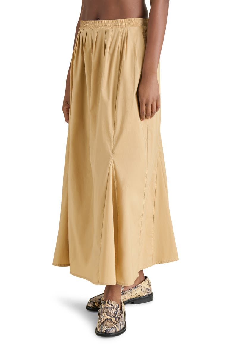 Steve Madden Karina Godet Maxi Skirt, Alternate, color, Khaki