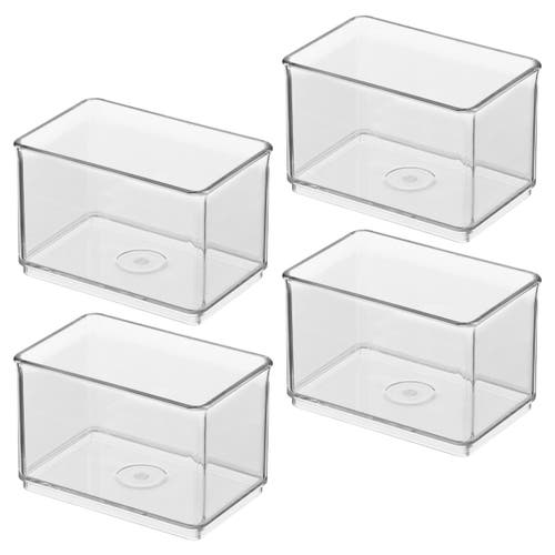 Idesign Small Shallow Organizer Bin In Transparent
