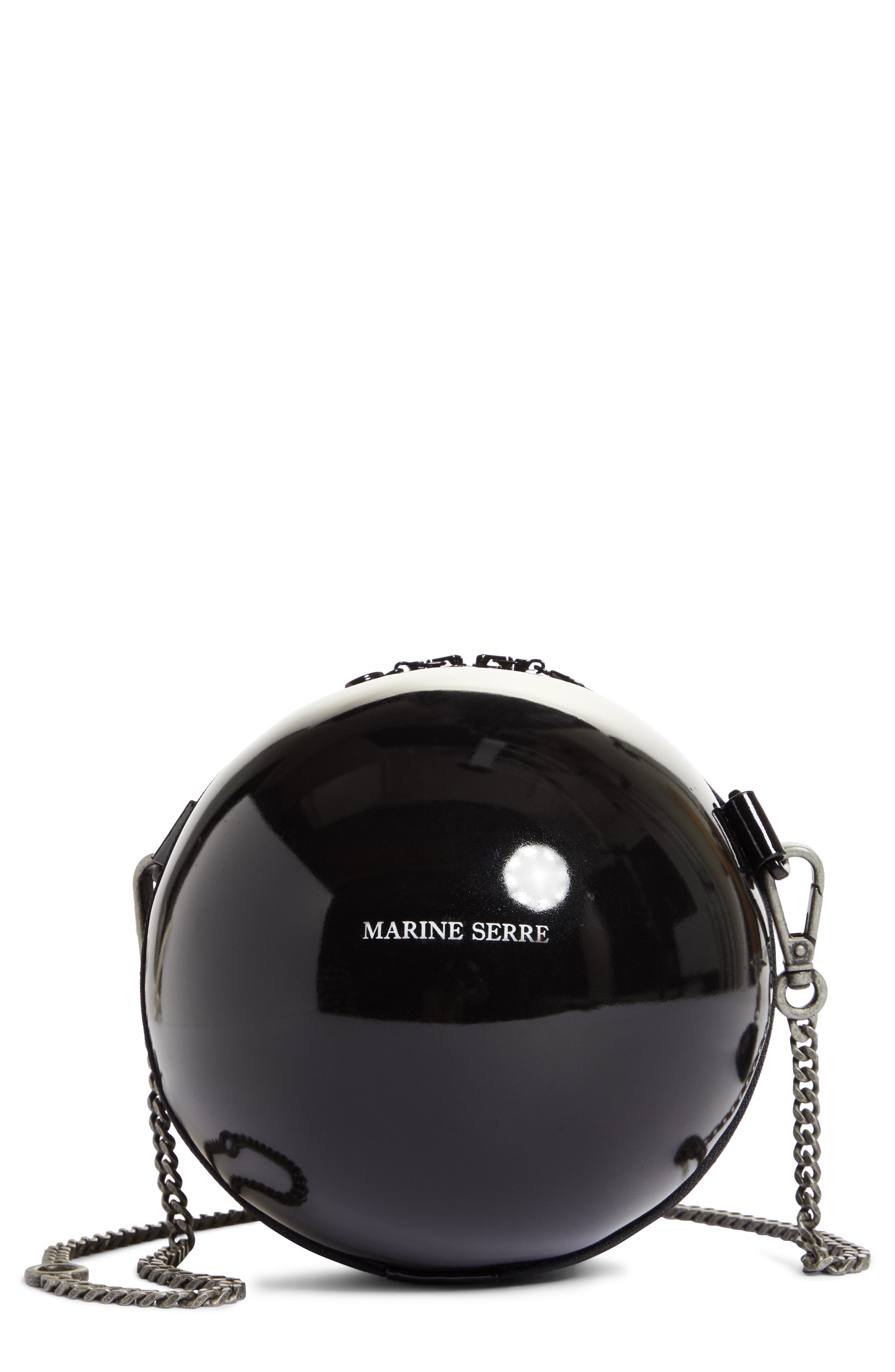 Marine Serre Mini Logo Ball Crossbody Bag, Main, color, 