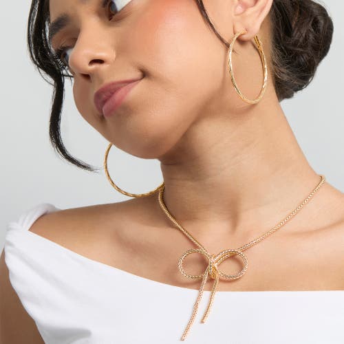 Jessica Simpson 3-piece Hoop And Chain Hoop Earring Set In Gold