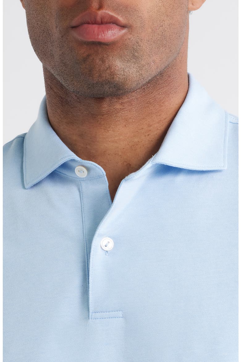 Crown Crafted Albatross Pima Cotton Blend Polo, Alternate, color, BLUE TOPAZ