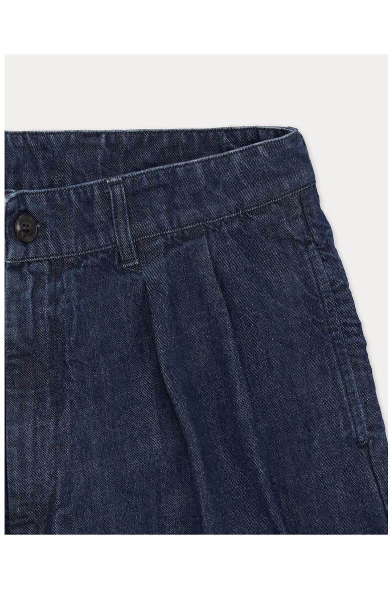 Newyork Pleated Denim Trousers, Alternate, color, Indigo Rinse