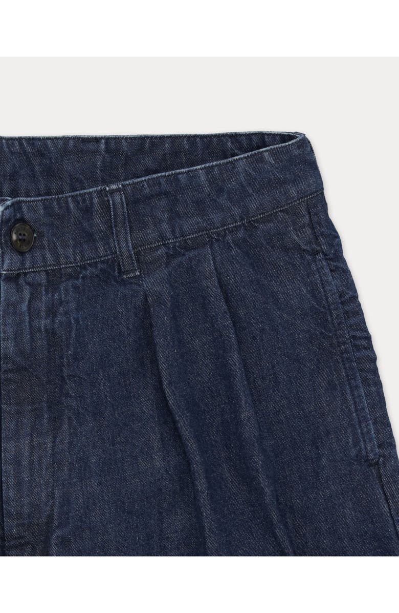 Fortela Newyork Pleated Denim Trousers, Alternate, color, Indigo Rinse