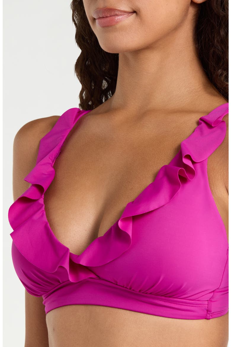 Ruffle Underwire Bikini Top, Alternate, color, PLUMERIA