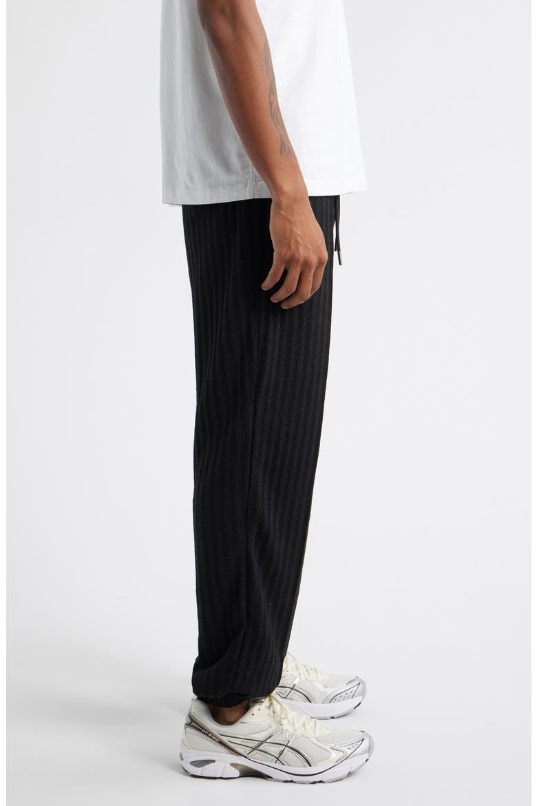 Stanford Rib Knit Sweatpants, Alternate, color, BLACK