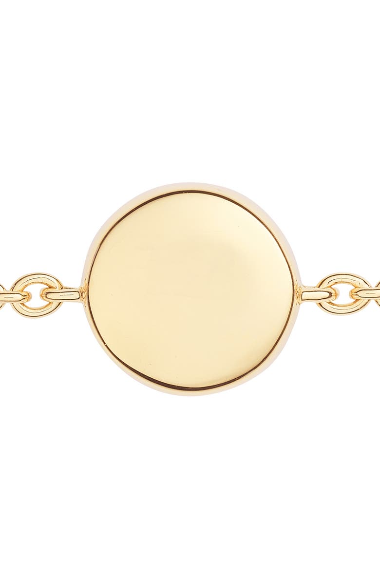 Monica Vinader Ava Diamond Button Bracelet, Alternate, color, Gold