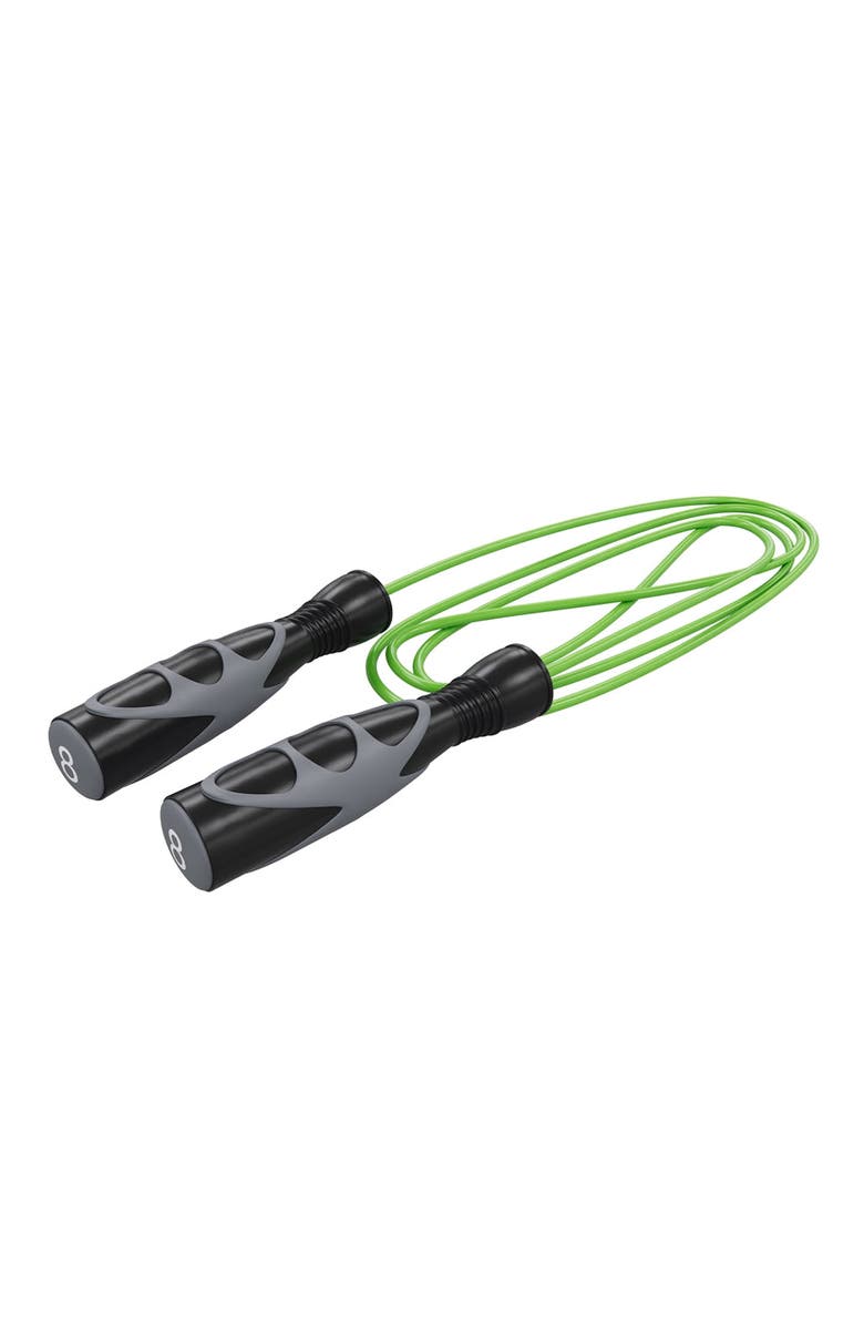 Power Systems Elite Jump Rope, Vinyl Training Rope for Cardio, Fitness & Skipping Exercise, Alternate, color, Black