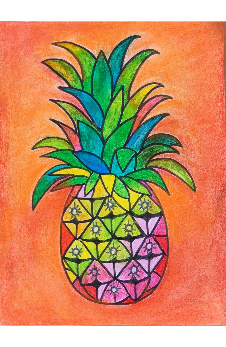 Guide Dots Add-On Art Rolls for Guide Dots Level 1 Art Kits- Ages 4-7, Alternate, color, L2 Pineapple/Toucan