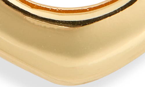 Nordstrom Rack Set Of 2 Demi Fine Angular Hoop Earrings In Gold