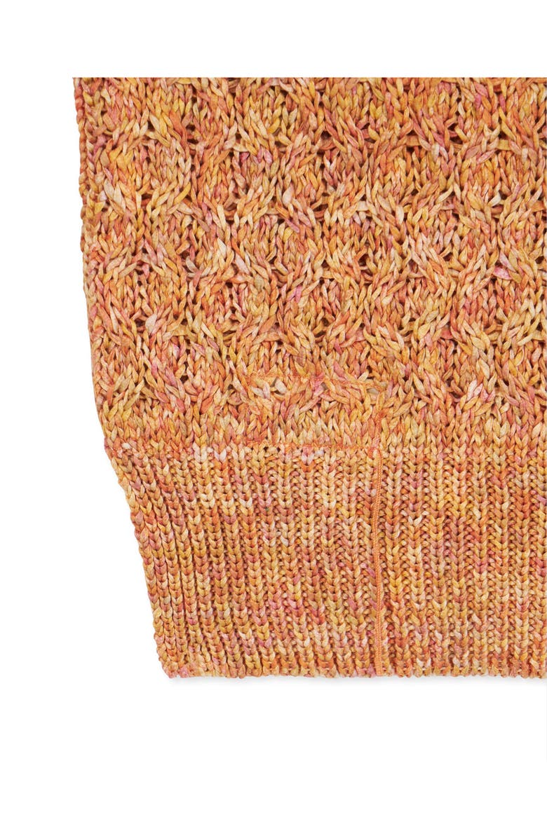 Fortela Lizzy Melange Cotton Knit Vest, Alternate, color, Orange