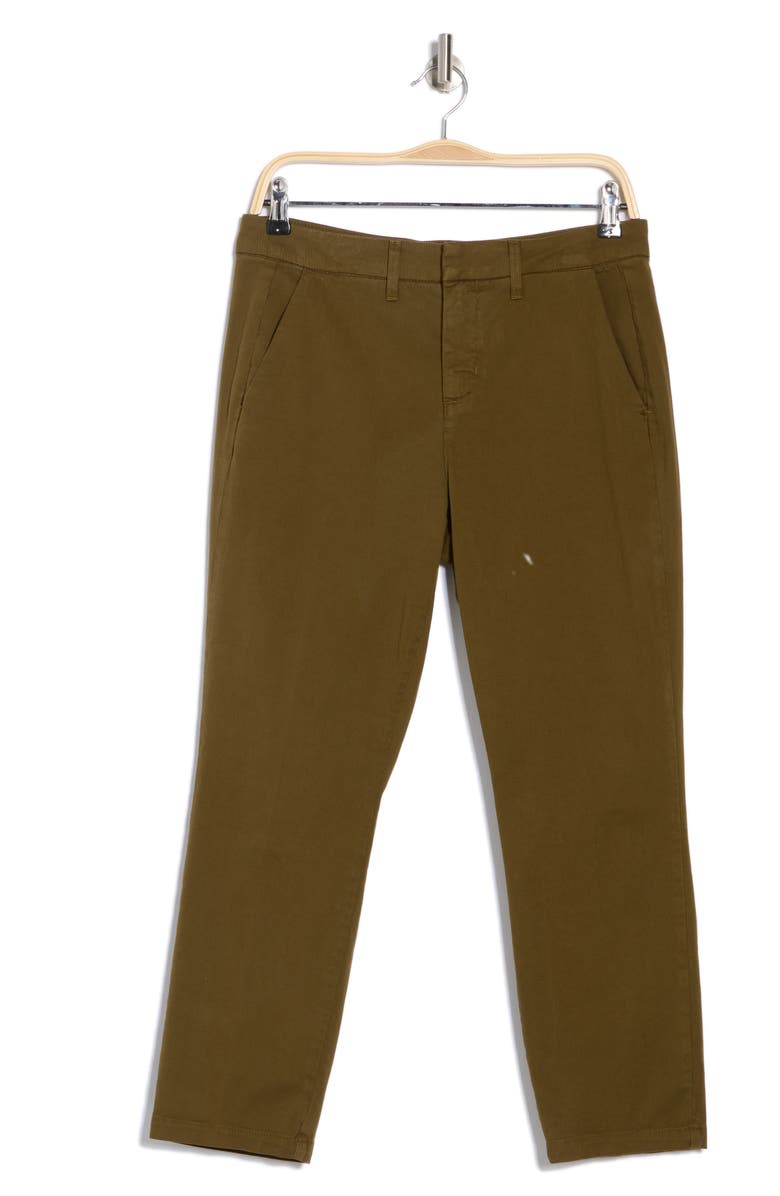 L'AGENCE Harlow High Waist Slim Fit Trouser Pants, Alternate, color, British Khaki