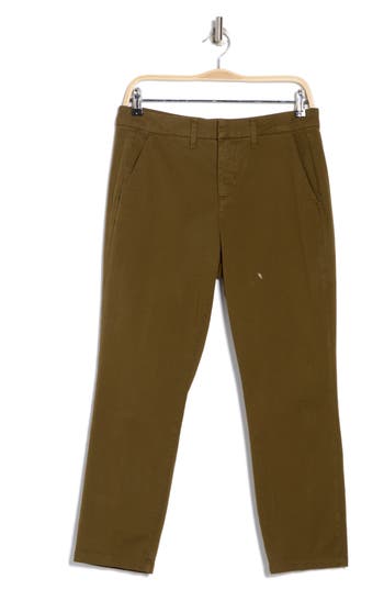 L Agence L'agence Harlow High Waist Slim Fit Trouser Pants In British Khaki