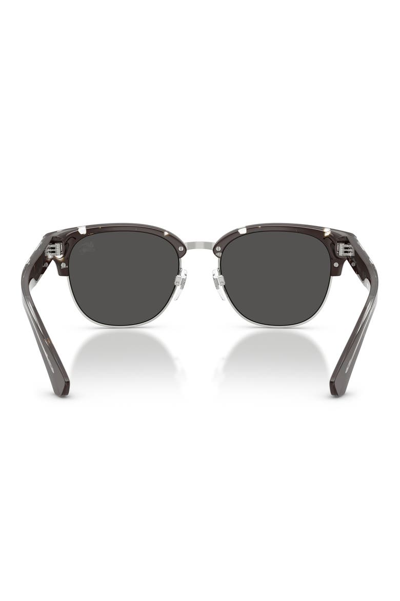 52mm Round Sunglasses, Alternate, color, BLACK HAVANA / DARK GREY