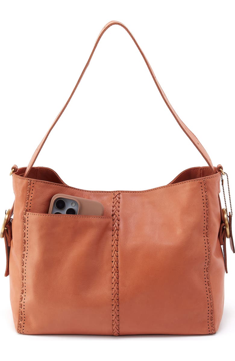 HOBO Render Leather Shoulder Bag, Alternate, color, Harvest Wheat