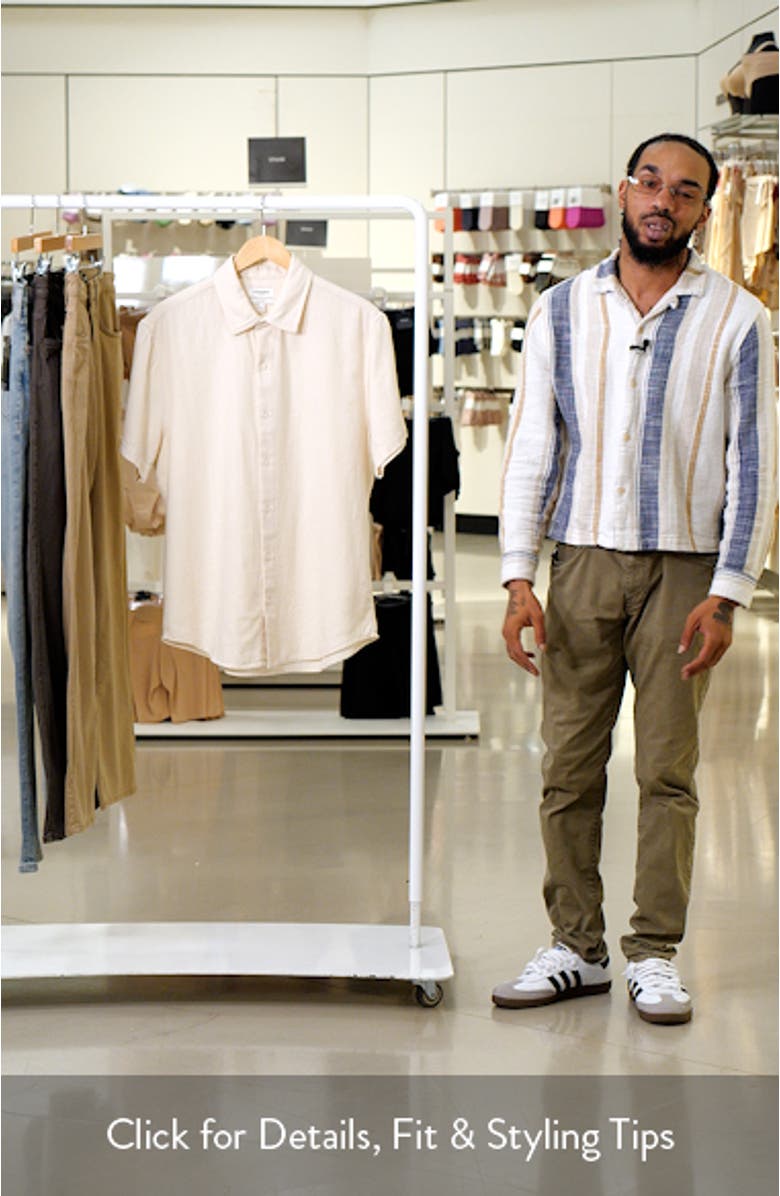 Riviera Slim Fit Short Sleeve Button-Up Shirt, sales video thumbnail