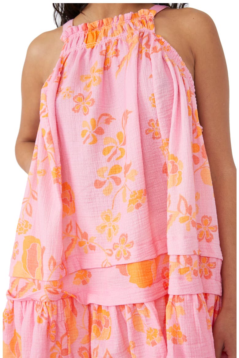 Fleur Print Tunic Top, Alternate, color, PETAL COMBO