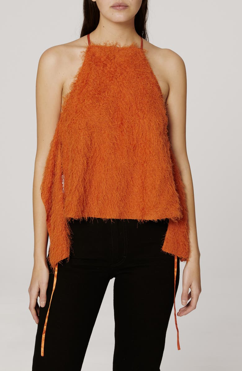 Eckhaus Latta Wisp Top, Alternate, color, Orange