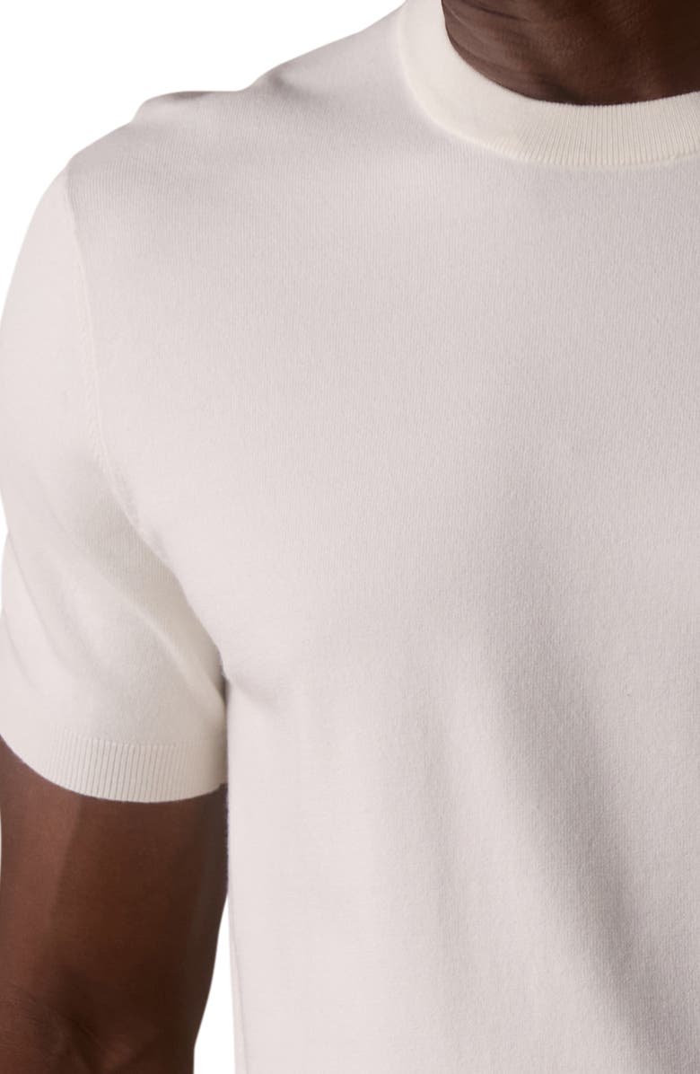 The Normal Brand Taylor Short Sleeve Crewneck Sweater, Alternate, color, White