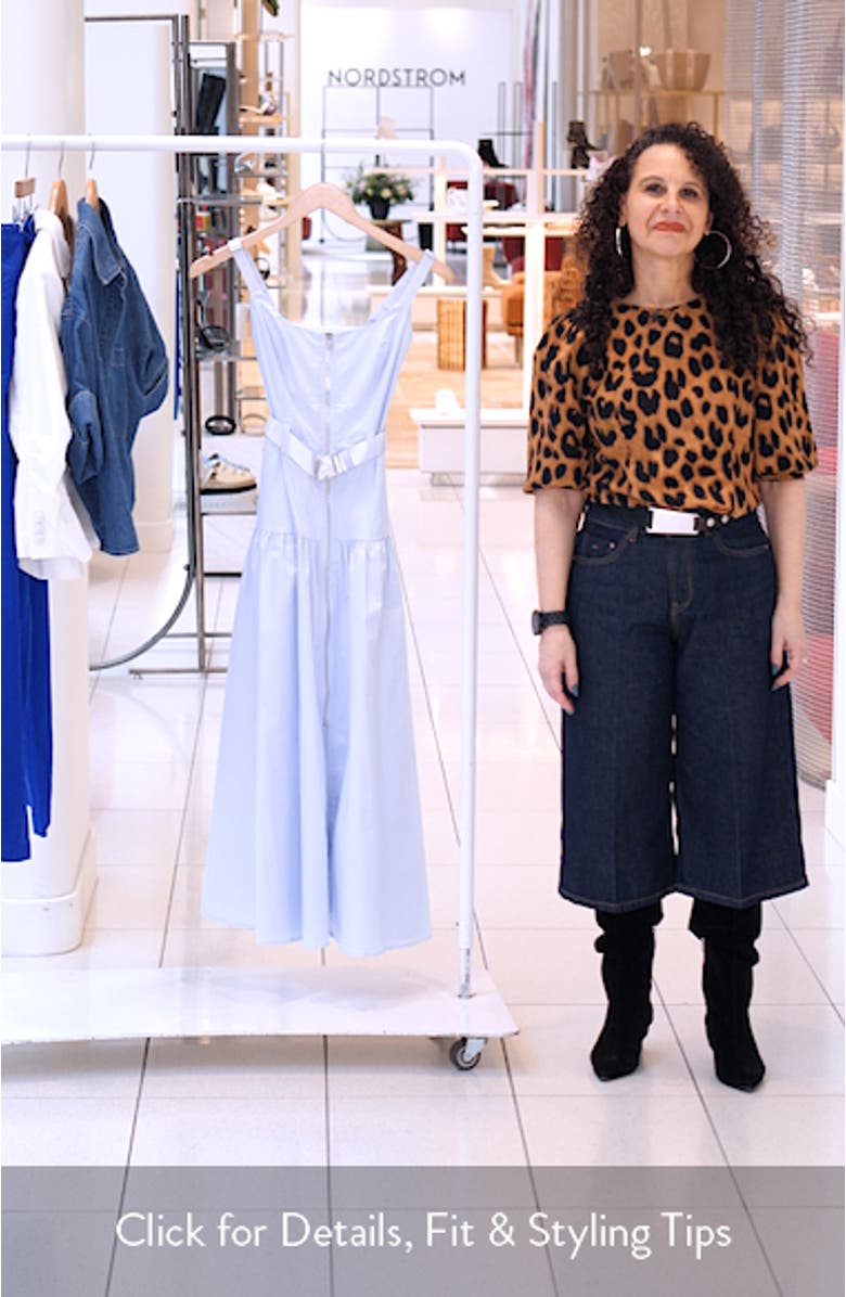 Rima Belted Front Zip Midi Dress, sales video thumbnail