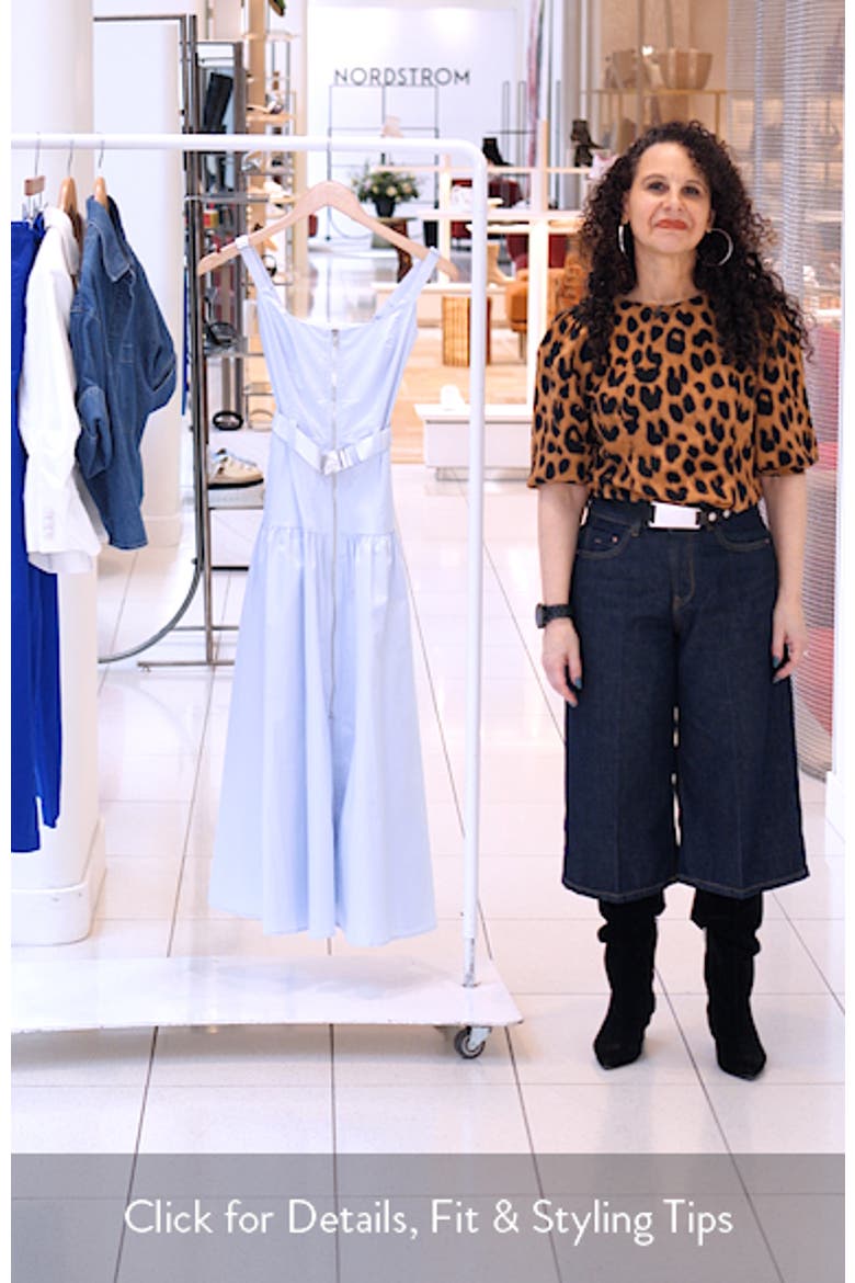 Rima Belted Front Zip Midi Dress video