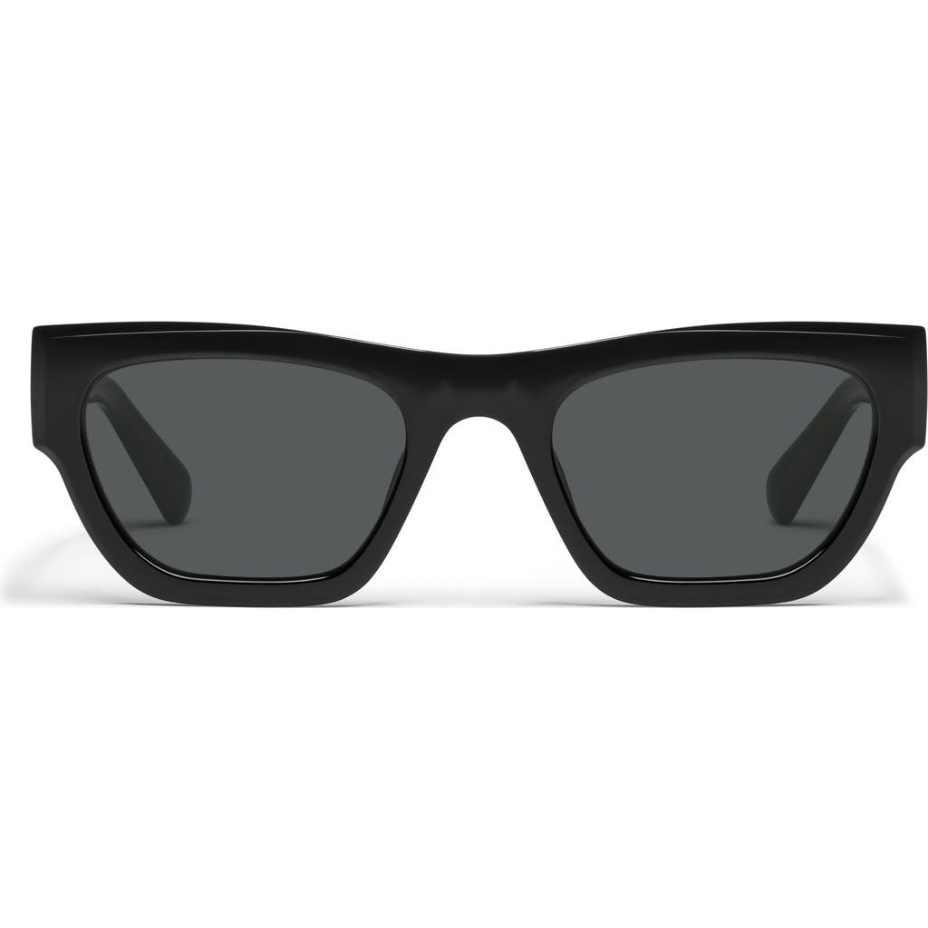 Quay Nice Try 54mm Square Sunglasses In Black
