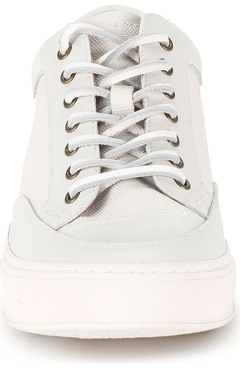 Frye Hoyt Low Water Resistant Sneaker, Alternate, color, White - Ruffle Leather