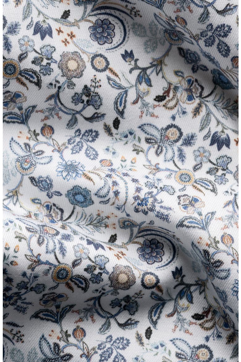 Slim Fit Floral Dress Shirt, Alternate, color, DARK BLUE