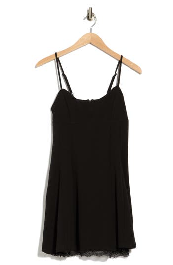 Madden Girl Lace Trim Camisole In Black