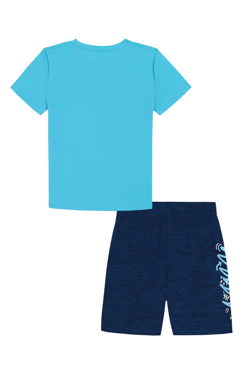 Under Armour Kids' Performance Tech Scribble T-Shirt & Shorts Set, Alternate, color, Fresco Blue
